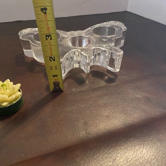 Glass butterfly candle holder - Picture 6 of 7
